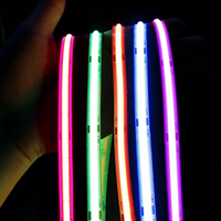 Lampu Strip LED 2.7MM 4MM 8MM 10MM 320 LED USB Merah Biru Hijau Kuning Pink Ungu Multiwarna COB Strip Pilihan 3.7V 5V 12V 24V