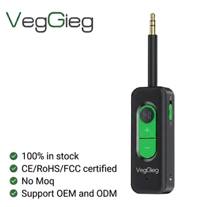 Adaptateur <span class=keywords><strong>Audio</strong></span> Sans Fil 2-en-1 VegGieg en Gros, Émetteur-Récepteur Bluetooth Jack 3,5 mm Aux, Modes TX RX, Plug and Play - Product Image 1