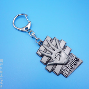 <b>Custom</b> Die Cast 3D Zinc Alloy Keychain Relief Hand Design Irregular Shape Business Gift Metal <b>Key</b> <b>Ring</b> - Product Image 2