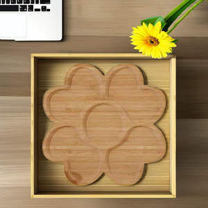 Plateau à thé en bambou Nan à un niveau de Style classique pour la maison cuisine salon salle de bain Table sac à outils utilisation - Product Image 3