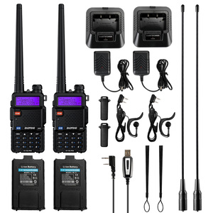 Lot de 2 radios portables bidirectionnelles FM VHF professionnelles GMRS Baofeng UV-5G Pro 5W - Product Image 4