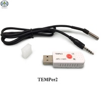 TEMPer2-Logiciel PC gratuit-40 ~ + 120 C Thermomètre USB d'ordinateur à double capteur pour l'enregistrement de la température Alarme par e-mail