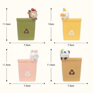 Mini Pots de fleurs décoratifs en résine, produits en gros, mignon bricolage de jardin de dessin animé, mousse succulente personnalisée - Product Image 6