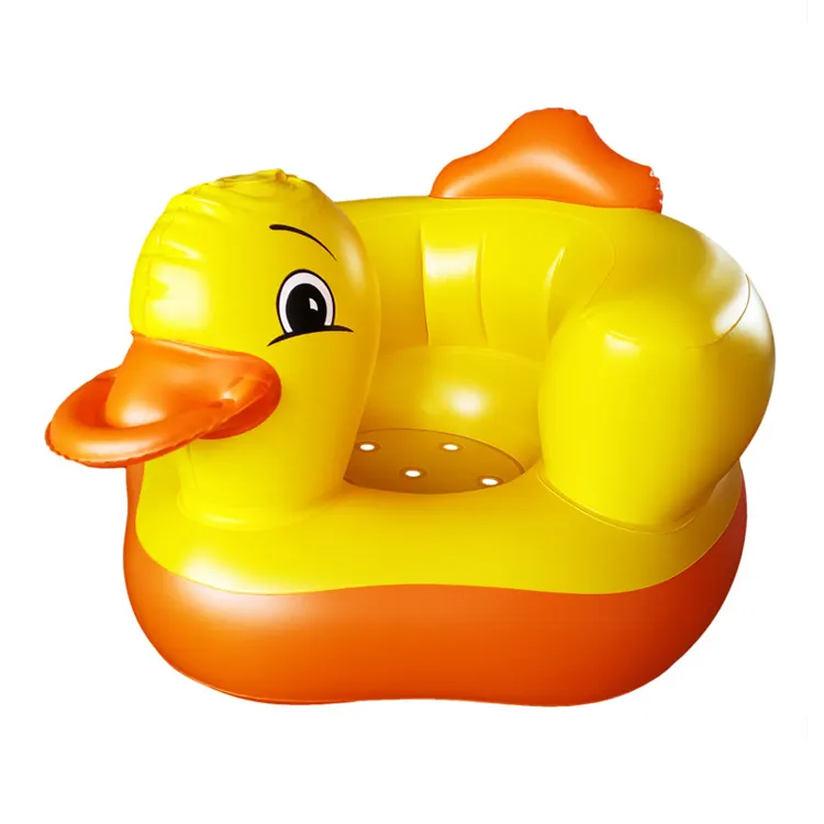 Rubber Duck inflatable baby learn sit sofa