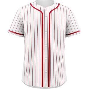 2025ชุดกีฬาเบสบอลปักลายของผู้ชายและผู้หญิงชุดซอฟต์บอลแบบติดกระดุมระบายอากาศได้ลายพื้น - Product Image 2