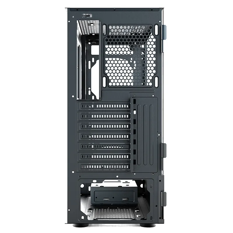 ATX Gaming Case Side Glass Painel Suporte ATX Motherboard, 3.0USB Mesh Front Novo Design ATX Gaming Case