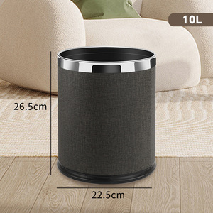 Da Hai Lớp Nhựa 10L / 15L Thùng Rác Có Thể Cho Khách Sạn & Văn Phòng Thùng Rác Có Thể Không Có Nắp Cho Phòng Khách Sạn - Product Image 5