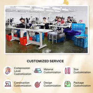 Calcetines de compresión hasta la rodilla con logotipo personalizado al por mayor, calcetines deportivos de compresión para correr de 15-20mmHg para mujer - Product Image 4