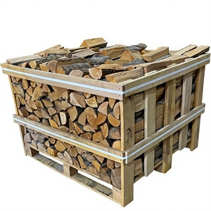 Stacked Wooden Firewood <b>Crates</b> Full of Split Logs Ready for Storage or Sale IP20 Rated AC 165-265V Multi-Color Temperature - Product Image 1