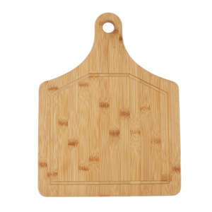 Tabla de cortar de bambú de forma irregular para pan, postres y carne. - Product Image 3