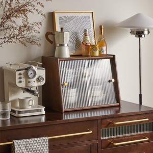 Solid Wood Storage Rack 2 Layers Adjustable Shelf Desktop Organizer For Mugs Tea Sets Cosmetics - Product Image 2