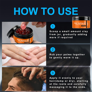 Cera Fijadora para Peinado Luxfume de Marca Privada con Ingredientes Naturales, Fijación Ultra Fuerte, a Base de Agua, No Pegajosa, para <span class=keywords><strong>Barber</strong></span>ía - Product Image 4