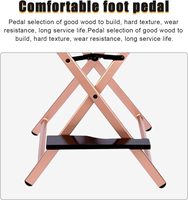Chaise de maquilleur pliable Chaise de réalisateur pliante haute portable Chaise de maquillage en aluminium couleur or rose avec repose-tête