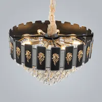 Lustres en cristal de luxe, lampes suspendues modernes à led, éclairage de plafond décoratif en or, luminaires suspendus personnalisables