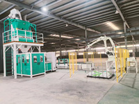 Automatische 25kg 30kg 50kg Bohnen-Mais-Getreide-Tierfutter Wiege- und Abfüllroboter-Palettieranlage Verpackungsmaschine