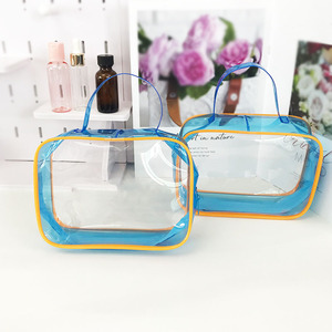 PVC Transparent Waterproof <b>Travel</b> Zipper <b>Cosmetics</b> and Toiletries Storage <b>Bag</b> - Product Image 1
