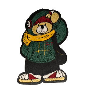 Parches de chenilla bordados personalizados <span class=keywords><strong>con</strong></span> logotipo de imagen de animal bonito para ropa infantil <span class=keywords><strong>con</strong></span> formas de <span class=keywords><strong>alfabeto</strong></span> floral - Product Image 1