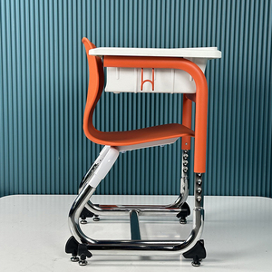 Thiết Kế Hiện Đại Thép Và Nhựa Có Thể Điều Chỉnh Chiều Cao Sinh Viên Nghiên Cứu Bàn Lớp Học Bàn Ghế Bộ Cho Học Sinh Tiểu Học - Product Image 2