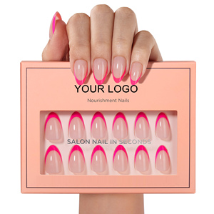 <span class=keywords><strong>Uñas</strong></span> Postizas <span class=keywords><strong>de</strong></span> Gel Suave Opacas Reutilizables con Punta Francesa Cromada <span class=keywords><strong>Rosa</strong></span> <span class=keywords><strong>de</strong></span> Marca Privada, 32 Piezas, 16 Tamaños, <span class=keywords><strong>Uñas</strong></span> <span class=keywords><strong>de</strong></span> Presión PMMA - Product Image 2