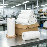 Papier essuie-tout de cuisine imprimé avec logo personnalisé, fournisseur de lingettes de nettoyage écologiques OEM pour la maison, l'hôtel, le restaurant
