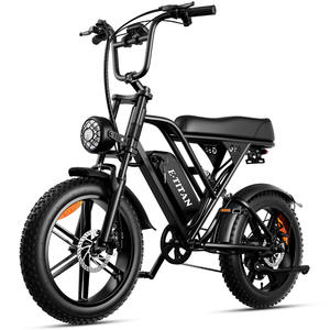 Bicicleta Eléctrica H9 al por Mayor de Europa y Estados Unidos, 48V V8, Cuadro de Acero, Neumático Grueso, Batería de 15ah, Motor en el Buje Delantero - Product Image 6