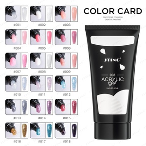 JTING Kit Profesional de Gel Acrílico de Alta Calidad de Construcción Rápida, 18 Colores, Tubo de 60ml, para Extensión de Uñas, Gel Acrílico con Purpurina, Poly Gel - Product Image 3