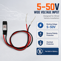 Traceur GPS Filaire Alternatif 5~50V Sans Carte SIM, Balise de Suivi Intelligente avec Alertes Géofence pour la Gestion de Flotte, Compatible Android et iOS