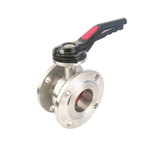 Válvula de Mariposa de Acero Inoxidable Tipo Wafer DN50 65 Manual para Agua de Grado Sanitario - Product Image 2