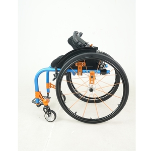 Penyembuhan lipat olahraga, kursi roda logam campuran kecepatan tinggi ringan, peralatan rehabilitasi perjalanan kebugaran orang tua - Product Image 3