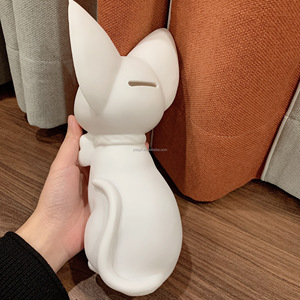 Jolies figurines en résine à peindre soi-même, faites à la main, motif <span class=keywords><strong>Gigi</strong></span> Cat, tirelire Saint-Valentin pour filles, création libre - Product Image 5