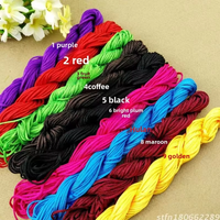 Cordon en nylon de 1,5 mm pour nœuds chinois, macramé, bracelet tressé, fil DIY pour perles de jade, accessoires et bijoux