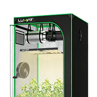 Kit complet de culture intérieure US Stock 5x5ft avec lampe de culture LED 480w, ventilateur de conduit en ligne 6 pouces et filtre à charbon pour la croissance des plantes