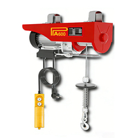 Mini-treuil électrique portable 220V avec télécommande sans fil pour la manutention des matériaux