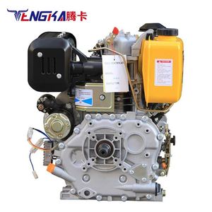 Moteur diesel monocylindre refroidi par air, démarrage électrique, arbre vertical 188F, 9 CV, roulement Changfa - Product Image 5