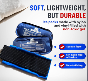 Wieder verwendbares Kalt-/Heiß gel paket zur Wiederherstellung von Sport verletzungen, Mehrzweck-Eis beutel mit verstellbaren Trägern für Gelenke und Muskel therapie - Product Image 3