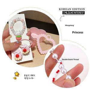 Petite boîte cadeau pour enfants, collier pour filles de 3 à 7 <span class=keywords><strong>ans</strong></span>, <span class=keywords><strong>bracelet</strong></span> en perles de dessin animé, princesse, en résine plastique - Product Image 4