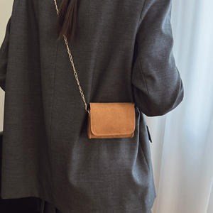 Fashion Underarm <b>Bag</b> 2025 New Retro Chain Single Strap PU Leather ZIP Closure Women's <b>Mini</b> Coin Purse Polyester Lining Wholesale - Product Image 4