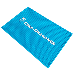 Customizable Logo Pattern Color Size <b>Silicone</b> Bar <b>Mat</b> Non Slip Waterproof Spill Proof Pad For Pub Bartender Service Protection - Product Image 3