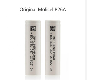 Baterias Molicel P26A 18650 <span class=keywords><strong>3</strong></span>.6V 2600mAh de Baixa Temperatura, Bateria Recarregável de Íon de Lítio 18650 P26A 2600mAh <span class=keywords><strong>3</strong></span>.6V - Product Image 2