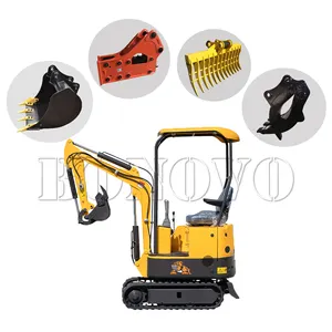 BONOVO DIGDOG 1 Tấn Mini Máy Xúc DG10 Nhà Máy Towable Máy Xúc Mini Outlet Với KUBOTA Động Cơ