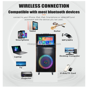 Haut-parleur Android intelligent Flagsail JD-M5100 avec double connectivité WiFi de 12 pouces Écran tactile de 14.1 pouces Écran de karaoké - Product Image 4