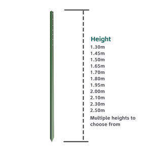 SRX American Farm 6 FT Galvanizado <span class=keywords><strong>T</strong></span> Uva Estaca Valla Piquete Hierro Verde Metal <span class=keywords><strong>T</strong></span> Poste Esgrima Enrejado y puertas para la venta - Product Image 3