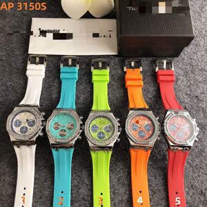 ساعة كوارتز A-P، بعرض حزام 22 مم وقطر علبة 38 مم، تتميز بشاشة عرض تناظرية وشعار العلامة التجارية - Product Image 6