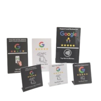 Stand Kartu Ulasan Google NFC 213 215 216 Plastik PVC Stand RFID untuk Ins/Facebook/Yelp/Tripadvisor Restoran/Hotel