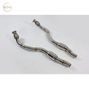Système d'<span class=keywords><strong>échappement</strong></span> Ouchi de style nouveau, en acier inoxydable, <span class=keywords><strong>tube</strong></span> droit avant, Audi S6 S7 RS6 RS7 C7 4.0T, performance, réglage automobile, 1 pièce - Product Image 2