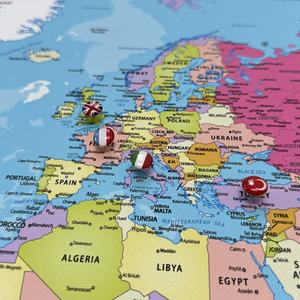 Cornice PS in Sughero e Plastica, <span class=keywords><strong>Mappa</strong></span> <span class=keywords><strong>del</strong></span> <span class=keywords><strong>Mondo</strong></span> Decorativa da Parete e Ornamento, <span class=keywords><strong>Mappa</strong></span> Educativa per Bambini - Product Image 2