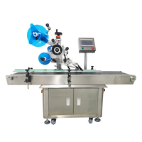 Machine d'étiquetage de boîte d'allumettes de couvercle en plastique de couvercle de pot d'emballage alimentaire