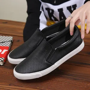 Hollow Out Breathable Students fashion sneakers Comfortable Casual imported men slip on shoes