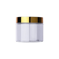 Emballages cosmétiques de luxe avec couvercle doré, pots en plastique de 60 ml à 300 ml, couvercles de pots de luxe pour cosmétiques