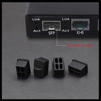 Capuchon anti-poussière moulé en silicone pour interface fibre optique SFP, noir, personnalisable OEM/ODM